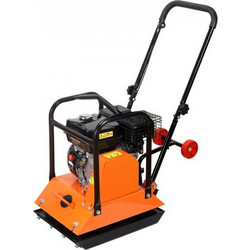 VEVOR Plate Compactor, κινητήρας αερίου 6,5 HP 212CC, 6400 VPM Vibrating Ground Rammer, 15 kN Compaction Force, 53 x 40 cm Plate, Walk Behind Compactor for Paver Landscaping, Asphalt, Foundation, Soil
