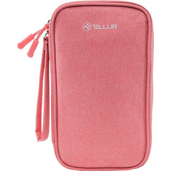 Tellur Universal Travel Cable Organizer- Τσάντα οργάνωσης Ταξιδιου σε ροζ χρώμα (TLL193021)