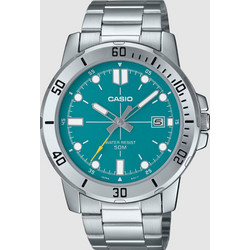 Casio Ανδρικό Ρολόι με Ασημί Μεταλλικό Μπρασελέ MTP-VD01D-3E2