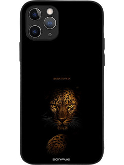 Sonique Men's Edition Back Cover με Σχέδιο «Born to Win» (iPhone 11 Pro)