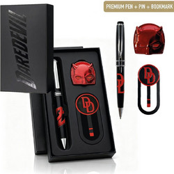 Cerda Stationery: Daredevil - set With Premium Pen, pin & Bookmark (2700002589)