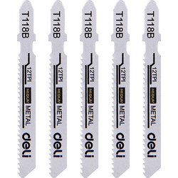 DELI σετ λάμες σέγας DH-QJT012-E4 για μέταλλο, T118B, 5τμχ