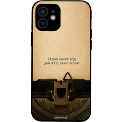 Sonique Men's Edition Back Cover Old Letter (iPhone 12)