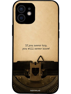 Sonique Men's Edition Back Cover Old Letter (iPhone 12)