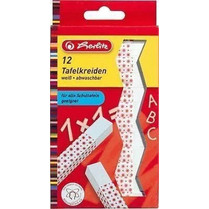 Herlitz Σετ 12 Λευκές Κιμωλίες 8648107