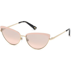 Web WE0272 32Z Γυναικεία Γυαλιά Ηλίου Cat Eye Μεταλλικά Ασημί με Ροζ Polarized Φακό