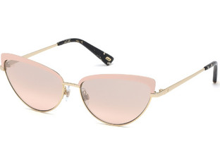 Web WE0272 32Z Γυναικεία Γυαλιά Ηλίου Cat Eye Μεταλλικά Ασημί με Ροζ Polarized Φακό