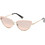 Web WE0272 32Z Γυναικεία Γυαλιά Ηλίου Cat Eye Μεταλλικά Ασημί με Ροζ Polarized Φακό
