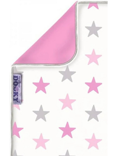 Dooky Κουβέρτα Αγκαλιάς Βαμβακερή Pink Stars 70x85cm 126505