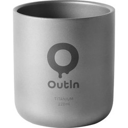 Outin Κούπα Μεταλλική Ασημί 220ml