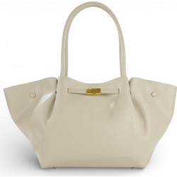 Passaggio Leather Γυναικεία Τσάντα Χειρός Δερμάτινη Μπεζ 8916(Maxi)