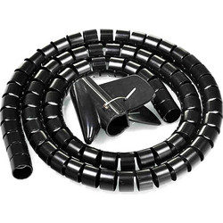 POWERTECH δεματικό καλωδίων TIES-083, πλαστικό, Φ20mm, 2m, μαύρο