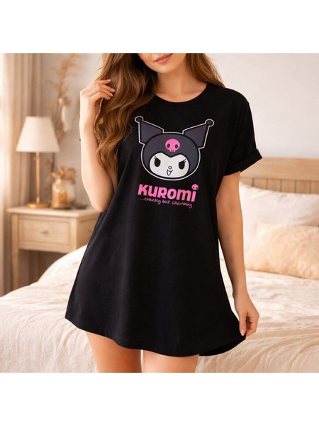 Παιδικό Βαμβακερό Νυχτικό Kuromi