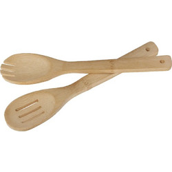 Κουτάλες Σερβιρίσματος (Σετ 2τμχ) 30cm Natural - Cryspo Trio