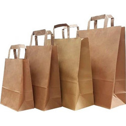 Τσάντα Χάρτινη Kraft Καφέ με Πλακέ Χεράκι 32x21x33εκ (Συσ./250τεμ.)