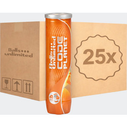 Μπαλάκια Τένις Unlimited Code Planet x 100 1 κούτα (25 κονσέρβες των 4 μπαλών)