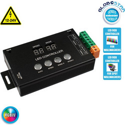 GLOBOSTAR(R) 05035 MATRIX Pixel Addressable RGB Controller DC 12-24V IP20 - DMX512 + SPI/TTL - M13xΠ6.5xΥ2.5cm
