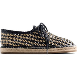 GIOSEPPO BRAIDED LEATHER WAYZATA ΦΛΑΤ ΠΑΠΟΥΤΣΙΑ-79100-P-BLACK