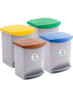 ΚΑΔΟΣ ΑΠΟΡΡΙΜΑΤΩΝ 44271/COLORS 25lt - 310x335xh420mm - ARAVEN
