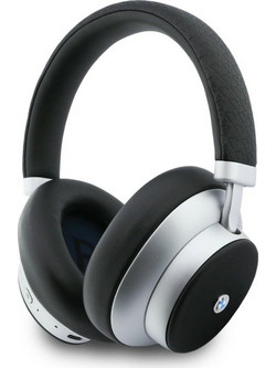 BMW Metal Logo Enc 001176 Ασύρματα Bluetooth Ακουστικά με Noise Cancelling Ασημί