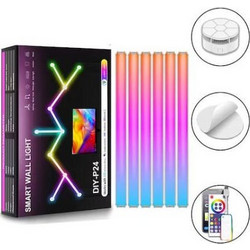 Smart Διακοσμητικό Φωτιστικό LED RGB Μπάρα 9τμχ 30εκ. 108142
