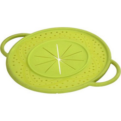 HAMA 111558 BOIL OVER SAFEGUARD, MADE OF SILICONE, ROUND, 21 CM, GREEN