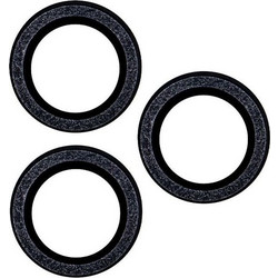 SET OF LENS GLASSES FOR IPHONE 12 6,1 BLACK GLITTER (2 PCS)