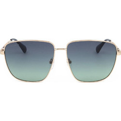 Max & Co MO0041 28W Γυναικεία Γυαλιά Ηλίου Τετράγωνα Μεταλλικά Χρυσά με Μπλε Degradee Φακό