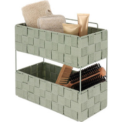 Ραφιέρα Μπάνιου Διπλή (29x12x27) T-D Sage Green 84231144