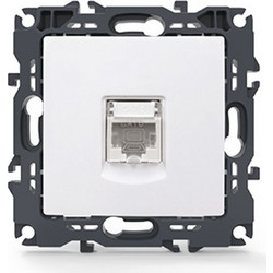PRIME ΠΡΙΖΑ ΔΙΚΤΥΟΥ ΛΕΥΚΗ 1XRJ45 CAT6 UTP IP20 / 1000113201