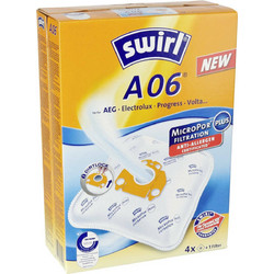 Swirl A06 Σακούλες Σκούπας 4τμχ Συμβατές με Σκούπα Electrolux