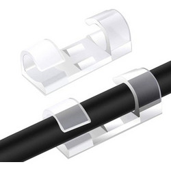 Powertech POWERTECH οργανωτής καλωδίων TIES-031, 3.3x1.3x1.2cm, διαφανές, 12τμχ