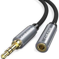 CABLETIME CABLETIME προέκταση καλωδίου ήχου 3.5mm CT-P11F, AUX, 1.8m, μαύρο
