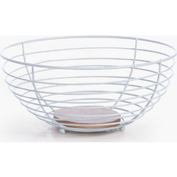 Καλάθι Φρούτων Side White 28.50x28.5x13 Nef-Nef Homeware
