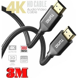 Tuniq Καλώδιο HDMI Premium 4K 300cm Black
