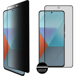 IDOL 1991 TEMPERED GLASS XIAOMI REDMI NOTE 13 PRO 5G 6.67" 9H 0.25mm PRIVACY ANTISPY SEMI CURVED FULL GLUE BLACK