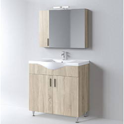 Σετ Έπιπλο Μπάνιου SIENA SONOMA 90 9SSI090SN0W Πάγκο 90x34x83cm Martin
