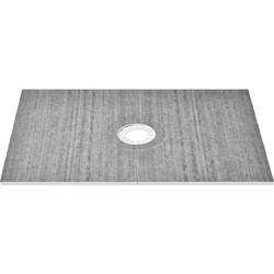 Κιτ ντουζιέρας VEVOR, 1219x1828mm Κιτ ντουζιέρας με κεντρική αποχέτευση 160mm, Ελαφρύ κιτ εγκατάστασης ντους EPS με 2 αδιάβροχα πανιά, μπαστούνια ντουζιέρας με κλίση για μπάνιο