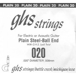 GHS Χορδή Ηλεκτρικής Κιθάρας Plain Steel 20"