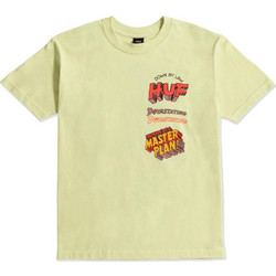 Huf Ανδρική κοντομάνικη μπλούζα Master Plan S/S Tee TS01942-LIME