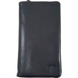 Δερμάτινο πορτοφόλι-τσαντάκι χεριού KION 25170 BLACK ΜΑΥΡΟ