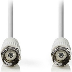 NEDIS CSGL41000WT20 Ομοαξονικό καλώδιο F αρσενικό σε F αρσενικό 2m