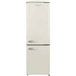 Frigelux CBNF330RCD Retro Ψυγειοκαταψύκτης 330lt No Frost Υ190xΠ6xΒ69.5cm Μπεζ