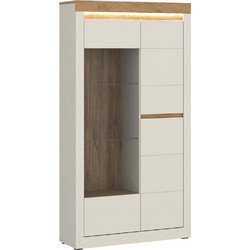 Βιτρίνα Fidello L 163082449 104,2x39,6x156,3cm Natural-White