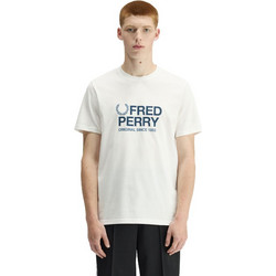 FRED PERRY ORIGINAL GRAPHIC - ΑΝΔΡΙΚΟ T-SHIRT ΛΕΥΚΟ
