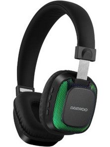 Daewoo DA-100B Ασύρματα Bluetooth Ακουστικά Over Ear Μαύρα