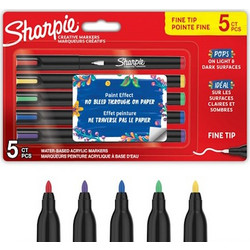 SHARPIE ΣΕΤ 5 ΜΑΡΚΑΔΟΡΟΙ CREATIVE ACRYLIC M. FINE BL5