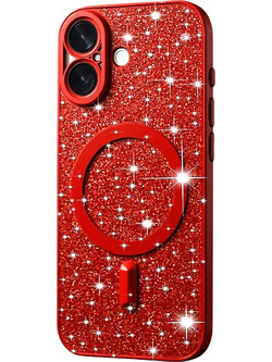 Techsuit Luxury Glitter MagSafe Θήκη Cover Red (iPhone 17)