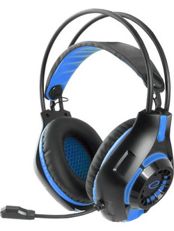 Esperanza Deathstrike EGH420 Gaming Headset Over Ear Black Blue