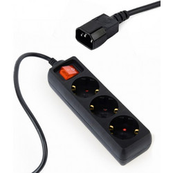 Πολύπριζο Energenie (EG-PSU3-01) - 3 x Schuko - Σύνδεση C14 - Καλώδιο 0.6m - Black EG-PSU3-01